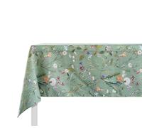 GUZZINI - Tovaglia Cotone e Lino Morbido Certificato OekoTex 140x320 10-12 Posti Cucina e Sala da Pranzo Interna/Esterna, Tovaglia Copritavolo Rettangolare per Tavola Resistente Durevole Lavabile 40°