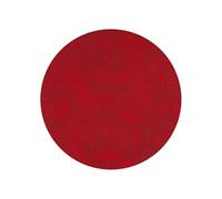 Guzzini Tovaglietta rotonda reversibile in tessuto, colore rosso cielo