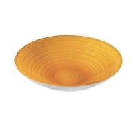 Guzzini - Twist, Centrotavola/Fruttiera in Materiale Riciclato - Giallo, Ø 37 X h8,5 cm | 4600 cc - 108700151