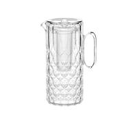 Caraffa con coperchio E Bulbo Refrigerante SAN, Bio-based SMMA Dimensioni 11,3x16,9x h28,8 cm - 1750 cc- 1750 cc VANITY BPA FREE in Scatola Guzzini trasparente
