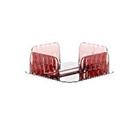 Portatovaglioli Orizzontale VANITY in materiale acrilico Riciclabile Dimensioni 20x20xh7,0 cm con asta Ferma tovaglioli colore Malva malva