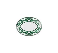 GUZZINI Vassoio Ovale Piccolo Natalizio Harmonia Melamina 36,5 x 27Cm Table Decor Bianco Verde
