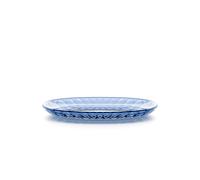 Guzzini Vassoio ovale Vanity piccolo blu denim in Bio-based SAN e SMMA - ACQUA