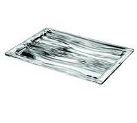 Guzzini Vassoio Rettangolare L Look, Cromo, 46 x 32 x h3 cm