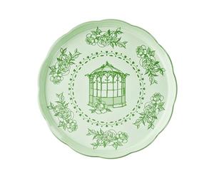 Guzzini - Vassoio tondo grande in melamina Josephine 'Table Decor' (Verde Polvere)