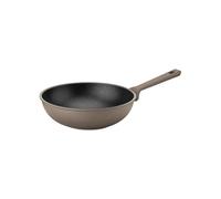 Guzzini - Wok in alluminio, antiaderente, 28 CM, Bronzo, ''COOK&STRONG''