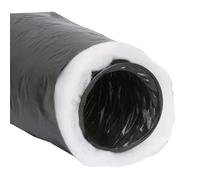 GV CLIM Tubo Flessibile Isolato PVC Nero AF 546 Ø 203 mm - 10 Metri