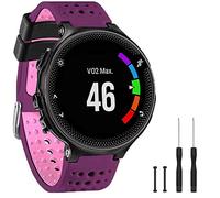 GVangel Band - Cinturino di ricambio in morbido silicone compatibile con Garmin Forerunner 235, per Lite Smart Watch 220/230/235/620/630/735XT/235, unisex, viola-rosa