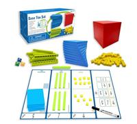 Gvblkq Base Ten Blocks, Manipulatives Blocks Math Toys Game, Hands-On Counting Learning Set, Stem Educational Number Concept Tools, Place Value Teaching Aid, Preschool Classroom Supplies