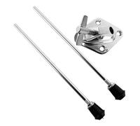 Gvblkq Bass Drum Legs, Anti Skid Drum Legs, Drum Leg Holder, Bass Drums Accessory Kit Stand, Foot Pedal Brackets, Metal Feet, Anti Skid Drums Accessory for Bass Drums Kit