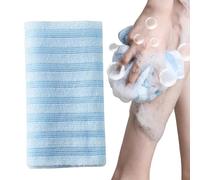 Gvblkq Body Scrubber Exfoliator, Bath Wash Cloth, Back Cleaning Towel, Striped Bath Tool, Back Scrubber, Travel Body Scrubber, Home Bathing Accessory, Dormitory Shower Tool