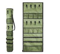 Gvblkq Borsa da campeggio, organizer pieghevole da campeggio, contenitore per stoviglie, organizer compatto, comodo per riporre e trasportare attrezzi e accessori da esterno per viaggi, 101 x 42 cm,