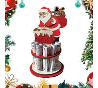 Gvblkq Christmas Money Card Holder Money Holder Christmas Money Box Christmas Cash Holder Wooden Money Holder Christmas Card Holder Santa Money Box Ornament Christmas Desk Decor Money Hold