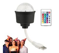 Gvblkq Collegare la luce a da discoteca, piccola luce da discoteca - Collega la luce da palco per il controllo vocale domestico,Luce notturna del DJ che la palla da discoteca portatile colorata per la