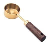 Gvblkq Cucchiaio dosatore per caffè Cucchiaio per latte in polvere Cucchiaio con manico in legno Cucchiaio dosatore vintage 15ml Cucchiaio da caffè Cucchiaio da caffè Cucchiaio da caffè in legno
