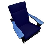 Gvblkq Cuscino per sedia da patio con schienale alto, sedile con bracciolo, reclinabile deluxe da campeggio, ampia sedia per adulti per picnic all'aperto, barbecue, cortile, 1 pezzo, resistente alle