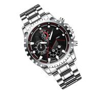 Gvblkq Dress Watches For Men, Big Face Analog Watch, Stainless Steel Luminous Timing Tool, Waterproof Clock For Business & Leisure, Stylish Men’s Wristwatch, Versatile For Business
