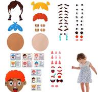 Gvblkq Emotional Intelligence Kit - Portable Mood Board, Washable Sensory Facial Expression Tool with Double Sided Pieces, Interactive Empathy Trainer, Ideal for Travel Car or Workplace