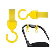 Gvblkq Ganci per bambini, girevoli per passeggino, gancio organizer per passeggino, comodo gancio multiuso per borse della mamma per sedie a rotelle, carrello della spesa