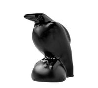Gvblkq Healing Statue, Black Obsidian Handmade Figurine, Elegant Stone Animal Sculpture, Chakra Gemstone Art Decor, Premium Shelf Accent Piece, Office Desk Display Black Elegant Sculpture