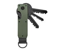 Gvblkq Key Organizer - Metal Key Holder, Compact Folding Pocket Design with Secure Screw Lock System, Noise Reduction Structure, Ideal for Holding 1 to 5 Keys Daily Carry