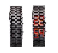 Gvblkq LED Watch, Fashion Watch, Water-Resistant Stylish Metal Creative Digital Wrist Display Bracelet, Unisex Design for Male and Female, Perfect to Sports, Outdoor Activities, Everyday Wear