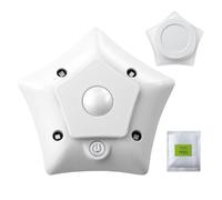 Gvblkq Luce UV intelligente per WC, purificatore d'aria UV automatico, sterilizzatore adesivo ricaricabile ABS, luce notturna e deodorante, per sedile WC, armadi, librerie, 10,5 cm
