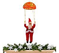 Gvblkq Luci solari di Natale - Babbo Natale 8 modalità LED Stringa, decorazioni per le vacanze alimentate per esterni, figura carina, parete, giardino, cortile, patio, portico, percorso, festa