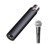 Gvblkq Microphone Preamp Booster, Compact Dynamic Gain Vocal Amplifier, Low Noise Studio-Grade Clarity, Active 48V Booster Preamplifier, Ideal For Studio,10.1x1.9x1.9cm, Black, 1 Unit