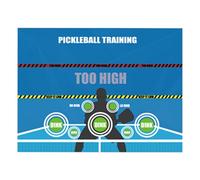 Gvblkq Pickleball Wall Trainer, Rebounder Practice Pad, Easy Setup & Storage, Dink Tutoring Aid, Improve Your Pickleball Game, Indoor, Outdoor Use, Training Poster, 120x90cm