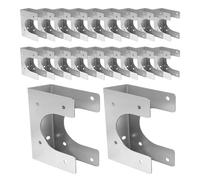 Gvblkq Placche per Chiodi per Montanti,20 Pezzi Staffe di Supporto e Riparazione,Piastra di Fissaggio per Tubi - per Idraulica Strutture Tubi Edilizia Elettrico Commerciale Residenziale