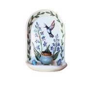 Gvblkq Porta gioielli da parete, mensole galleggianti per gioielli, temi armoniosi della natura, espositore floreale in resina con candelabro per camera da letto, soggiorno, decorazioni per la casa