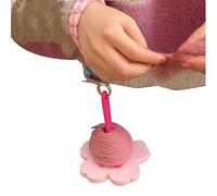 Gvblkq Portable Yarn Holder - Flower Organizer Bag, Wrist Ball Storage, Crochet Travel Case, Knitter Hobbyist Gear, Mobile Crafting Accessory, Fiber Tool for Office Park Car Travel