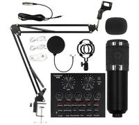Gvblkq Recording Microphone Set, Professional Live Streaming Equipment, User-Friendly Live Streaming Kit, Recording Studio Supplies for Anchors, Singers, Podcasting, and Content Creators