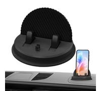 Gvblkq Supporto per telefono da cruscotto da auto, regolabile a 360 gradi, supporto portatile a antiscivolo, mani sicure per cruscotto, base per gestione dei cavi, ideale per lunghi viaggi su