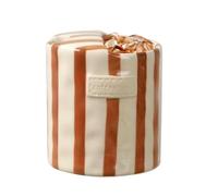 Gvblkq Tea Cup, Porcelain Beverage Mug, Textured Striped Exterior, Comfortable Handle Grip, Safe for Hot Cold Juice, Kitchen Dining Accessory, Modern Style, Housewarming Gift for Apartment Home