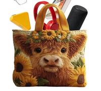 Gvblkq Tote Bag - Cute Animals Pouch, Large Capacity Purse, Lightweight Shoulder Pack, Daily Storage Organization Function, Travel Fashion Category, Fabric Canvas Piece For Women Office Work Desktop