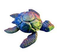 Gvblkq Turtle Statue - Articulated Fidget Model, Realistic 3D Printed Sculpture, Mechanism, Highly Detailed Texture, Life Décor, Green Fidget Turtle for Office Desk Shelf Kids Collector