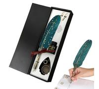 Gvblkq Vintage Tool, Quill Ink Set, Writing Pen, Classic Note Taker, Antique Stationery Kit, Creative Art Accessory, Handcrafted Elegant Design For Study Room Library Wedding Guestbook Poetry