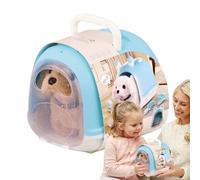 Gvblkq Walking Dog Toy, Interactive Electronic Plush Puppy For Kids, ABS Soft Battery-Operated Pet Toy With Movement And Sound, Fun Companion For And Adults, 18.5x16cm, 16.5x16.5cm