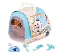 Gvblkq Walking Dog Toy, Interactive Electronic Plush Puppy For Kids, ABS Soft Battery-Operated Pet Toy With Movement And Sound, Fun Companion For And Adults, 18.5x16cm, 16.5x16.5cm