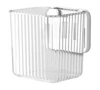 Gvblkq Wall Mounted Fridge Organizer, Kitchen Adhesive Storage Basket, Floating Shelf Organizer For Kitchen, Wall Mounted Floating Shelves Fridge Organizer, Cabinet Door Spices Racks For Refrigerator
