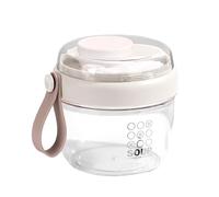 Gvblkq Yogurt Cups, Overnight Oatmeal Mug, Yogurt Parfait Cups, Handles, Portable Cereal Cup, Meal Planning Containers, Milk Yogurt, Breakfast Containers, the-Go Breakfast