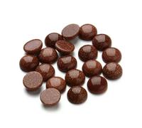 GVEKJ Perline cabochon in pietra naturale di ametista viola, rotonde di onice, perline sciolte, cabochon cammeo fai da te, anelli, collana, sabbia dorata, 4,0 mm x 10 pezzi