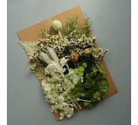 GVEKJ Set di fiori veri secchi, piante stabilizzate, materiali fatti a mano, resina epossidica, candele, materiali floreali fai da te, set di ortensie, fiori-H-31