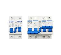 GVEXLUOQ 1P + 1P 2P + 2P MTS AC Doppia Alimentazione Manuale Trasferimento Interblocco Interruttore su Guida DIN Isolamento Sezionatore MCB 40A 63A(6 Years,2P 2P)