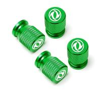 GVFKMNX 4 Tappi Auto valvole Pneumatici,per Dongfeng DFM fengxing s50 ix5 a9 a60 a30 ax4 ax7 Glory con Guarnizione Antipolvere in Metallo Ruota Stelo Valvola qualità Accessori,Green