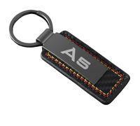 GVFKMNX Auto Fibra di Carbonio Portachiavi,per Audi A3 A5 A7 Portachiavi Logo Resistente Portachiavi Portachiavi Personalizzato Accessori,A5