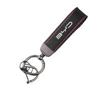 GVFKMNX Auto Portachiavi,per BYD Atto 3 Act 3 Tang F3 E6 Yuan Plus Song Plus Portachiavi Logo Leggero Resistente Portachiavi Portachiavi in Pelle Personalizzato Accessori,Red