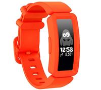 GVFM Cinturino compatibile con Fitbit Ace 2 per bambini 6 cinturino in silicone morbido impermeabile accessori per ragazzi e ragazze, compatibile con Fitbit Ace 2 (1 rosso arancione)